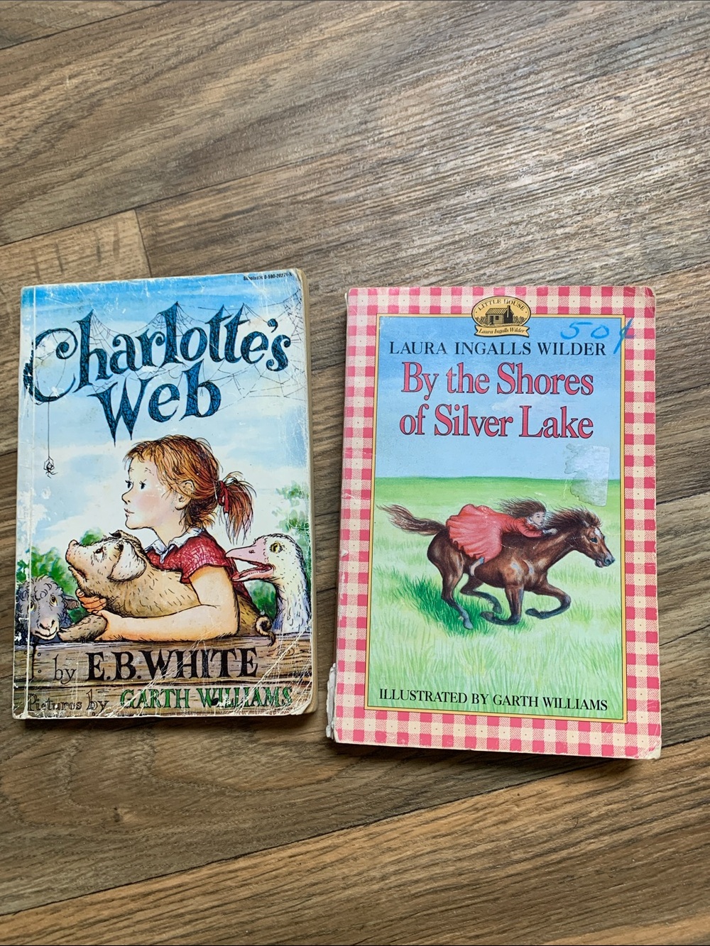 Charlotte’s Web & By the Shores of Silver Lake Paperback Editions